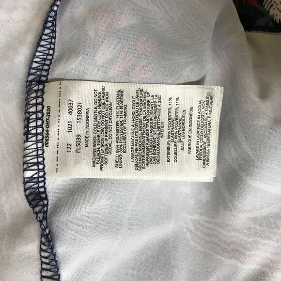 COLUMBIA PFG - WOMEN'S MEDIUM - RED & BLUE SLEEVELESS FLORAL SUMMER DRESS - Picture 9 of 9